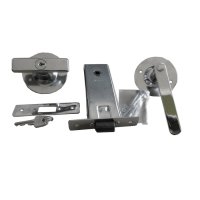 FECHADURA TRINCO DE EMBUTIR COM CHAVE CROMADA - MCS43