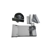 FECHADURA TRINCO SOBREPOR COM CHAVE PARA OS 2 LADOS COR CROMADA - MCS39