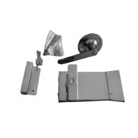 FECHADURA TRINCO SOBREPOR CROMADA COM CHAVE - MODELO PUXE - MCS35