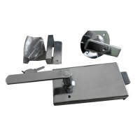 FECHADURA TRINCO SOBREPOR CROMADA COM CHAVE INVERTIDA / MODELO EMPURRE - MCS37