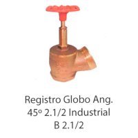 Registro globo angular 45° de 2. 1/2” Industrial B 2 .1/2”– MCS72