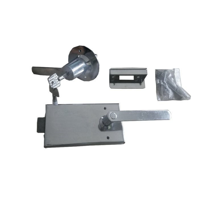 FECHADURA TRINCO SOBREPOR COM CHAVE TETRA INVERTIDA CROMADA - MCS50