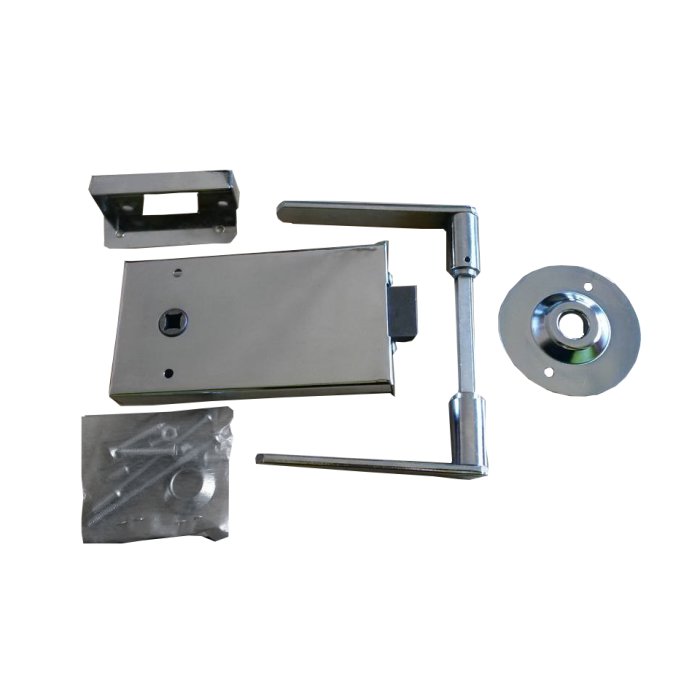 FECHADURA TRINCO SOBREPOR CROMADA SEM CHAVE - MCS34